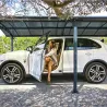 Carport en aluminium et polycarbonate Arcadia