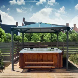 Tonnelle de jardin en aluminium et polycarbonate Palermo