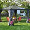 Rideaux pour tonnelles de jardin rectangulaires Martinique 4.3 m