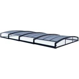 Abri piscine téléscopique en aluminium et polycarbonate Majorca