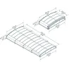 Abri piscine téléscopique en aluminium et polycarbonate Majorca