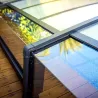 Abri piscine téléscopique en aluminium et polycarbonate Majorca