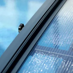 Abri piscine téléscopique en aluminium et polycarbonate Majorca