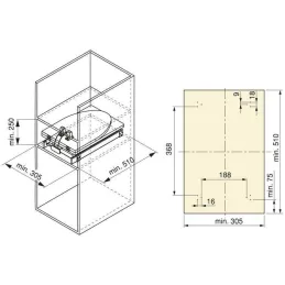 Planche à repasser pliante et coulissante pour meuble Iron 2