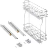Porte-bouteilles latéral extractible avec fermeture amortie TitaneMax