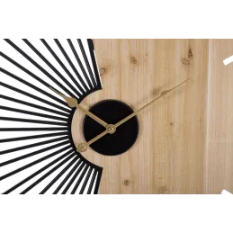 Horloge murale en métal Wordy 60 x 3.5 cm