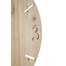 Horloge murale en métal Wordy 60 x 3.5 cm