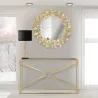Miroir rond en métal Fogle 87 x 2.5 cm