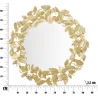 Miroir rond en métal Fogle 87 x 2.5 cm