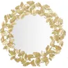 Miroir rond en métal Fogle 87 x 2.5 cm
