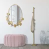 Miroir en métal Little Leaf 61.5 x 3 x 78 cm