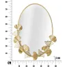 Miroir en métal Little Leaf 61.5 x 3 x 78 cm