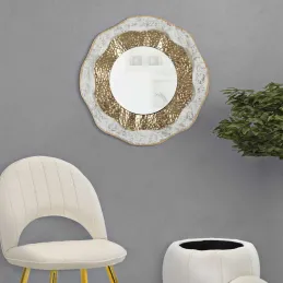 Miroir en métal Da Muro Shai 54.5 x 4.5 cm