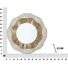 Miroir en métal Da Muro Shai 54.5 x 4.5 cm