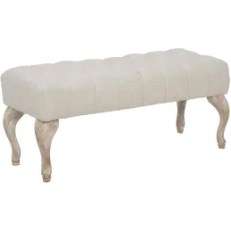 Bout de lit en tissu Provenza 97 x 42 x 40 cm