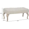 Bout de lit en tissu Provenza 97 x 42 x 40 cm