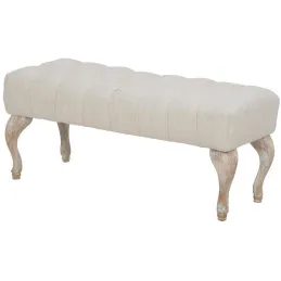 Bout de lit en tissu Provenza 97 x 42 x 40 cm