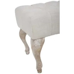 Bout de lit en tissu Provenza 97 x 42 x 40 cm