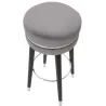 Tabouret de bar en tissu et métal Paris 35 x 74 cm