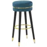 Tabouret de bar en tissu Paris 35 x 74 cm