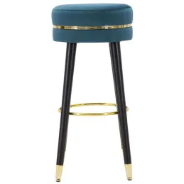 Tabouret de bar en tissu Paris 35 x 74 cm