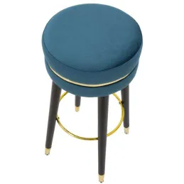 Tabouret de bar en tissu Paris 35 x 74 cm