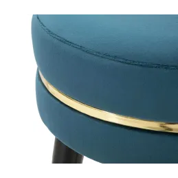 Tabouret de bar en tissu Paris 35 x 74 cm