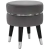 Pouf sur pieds en tissu Paris 35 x 40.5 cm