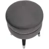Pouf sur pieds en tissu Paris 35 x 40.5 cm