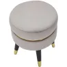 Pouf sur pieds en tissu Paris 35 x 40.5 cm