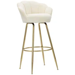 Fauteuil de bar en tissu et métal Vienna