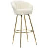 Fauteuil de bar en tissu et métal Vienna