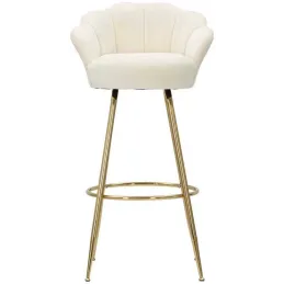 Fauteuil de bar en tissu et métal Vienna