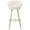 Fauteuil de bar en tissu et métal Vienna
