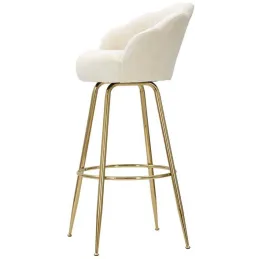 Fauteuil de bar en tissu et métal Vienna