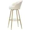 Fauteuil de bar en tissu et métal Vienna