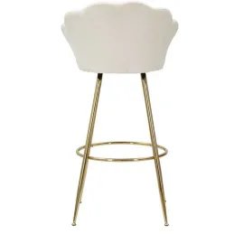 Fauteuil de bar en tissu et métal Vienna