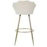 Fauteuil de bar en tissu et métal Vienna