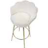 Fauteuil de bar en tissu et métal Vienna