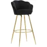 Fauteuil de bar en tissu et métal Vienna