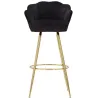 Fauteuil de bar en tissu et métal Vienna
