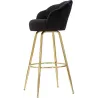 Fauteuil de bar en tissu et métal Vienna