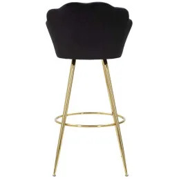 Fauteuil de bar en tissu et métal Vienna