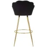 Fauteuil de bar en tissu et métal Vienna