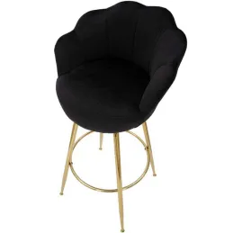 Fauteuil de bar en tissu et métal Vienna