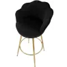 Fauteuil de bar en tissu et métal Vienna