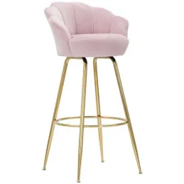 Fauteuil de bar en tissu et métal Vienna