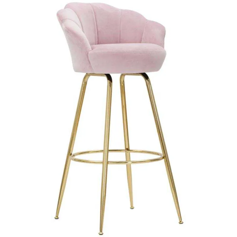 Fauteuil de bar en tissu et métal Vienna