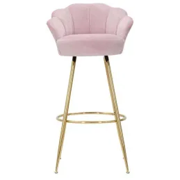 Fauteuil de bar en tissu et métal Vienna