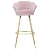 Fauteuil de bar en tissu et métal Vienna
